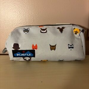 Kavu Pixie Pouch Travel Bag Zip Gray Rei Special Edition Forrest Animal Toiletry